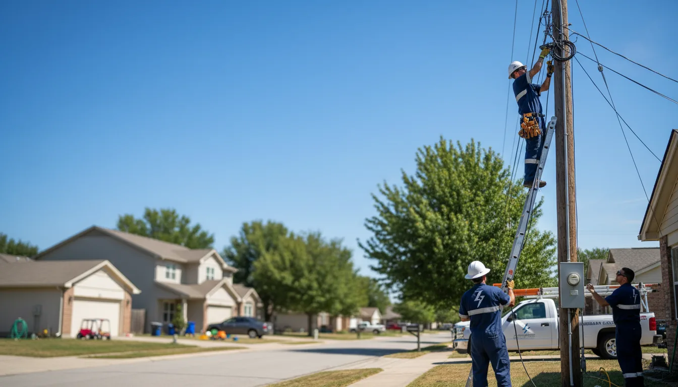 Residential electrician providing installation services in Plummer, ID